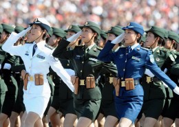 国庆60周年阅兵女兵桌面壁纸