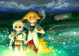 《二次元萤火虫之夏》动漫桌面壁纸