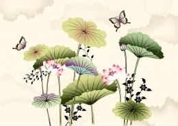 矢量水墨风景画桌面壁纸