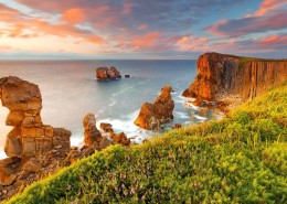 海边夕阳黄昏唯美风景桌面壁纸