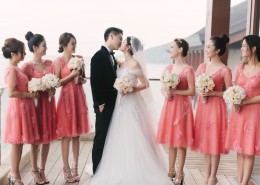 陈晓陈妍希婚礼照伴娘桌面壁纸