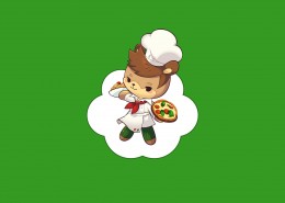 可爱卡通《小熊料理》游戏桌面壁纸