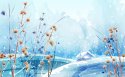 冰雪风景卡通画桌面壁纸