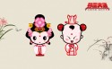 《招财童子•梦回大唐》国画版卡通桌面壁纸