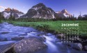2015年12月风景日历桌面壁纸