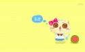 可爱卡通CC猫桌面壁纸