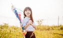 鲤鱼旗日系美少女唯美写真桌面壁纸