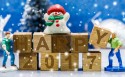 2017年新年创意背景桌面壁纸