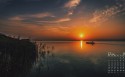 2017年12月月历唯美夕阳桌面壁纸