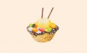 创意手绘美食插画桌面壁纸