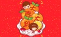 2018年春节摩丝摩丝卡通桌面壁纸