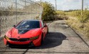 红色的宝马BMW i8跑车汽车桌面壁纸