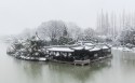 江苏扬州瘦西湖雪景桌面壁纸