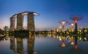 新加坡滨海湾金沙酒店夜景桌面壁纸