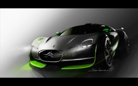 Citroen Survolt雪铁龙概念电动跑车 Concept 2010桌面壁纸