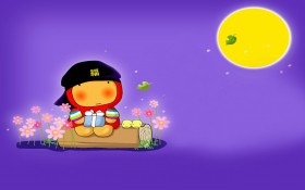 中秋节卡通桌面壁纸