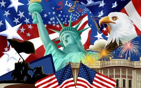 美国独立日桌面壁纸