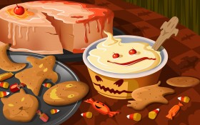 Hallween万圣节矢量图桌面壁纸