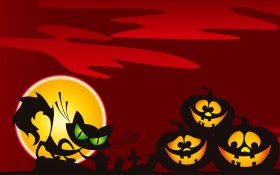 Hallween万圣节矢量图桌面壁纸