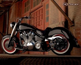 Yamaha经典摩托车桌面壁纸