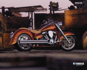 Yamaha经典摩托车桌面壁纸