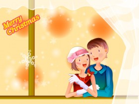 Christmas圣诞节卡通桌面壁纸