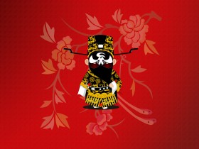 卡通京剧人物桌面壁纸