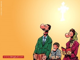 法国路易斯-通代漫画桌面壁纸