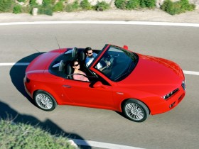 意大利Alfa Romeo Spider跑车桌面壁纸