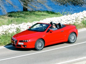 意大利Alfa Romeo Spider跑车桌面壁纸
