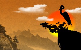 泼墨写意画桌面壁纸