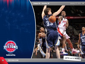 NBA：09-10赛季底特律活塞常规赛桌面壁纸