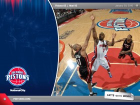 NBA：09-10赛季底特律活塞常规赛桌面壁纸