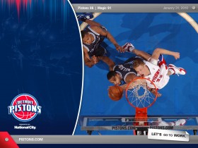 NBA：09-10赛季底特律活塞常规赛桌面壁纸