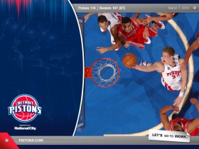 NBA：09-10赛季底特律活塞常规赛桌面壁纸
