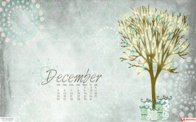 2010年12月月历桌面壁纸[1440x900]