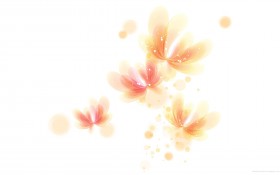 梦幻般的色彩花朵桌面壁纸