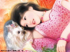 浪漫言情小说美女桌面壁纸