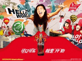 可口可乐 北京奥运会主题桌面壁纸