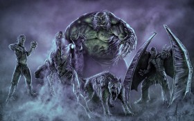 科幻题材电脑插画桌面壁纸