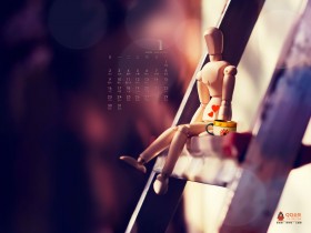 QQ会员2011年1月月历桌面壁纸