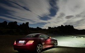 Mercedes Benz 奔驰  SLK Roadster桌面壁纸