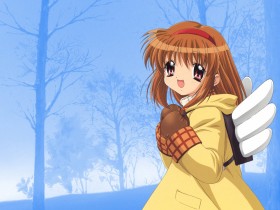 《雪之少女》桌面壁纸