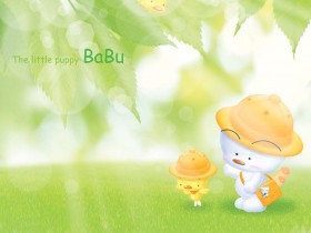 可爱babu熊桌面壁纸