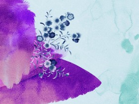 水墨花卉桌面壁纸