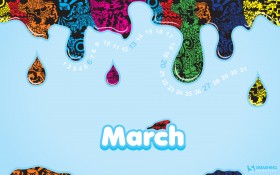 2011年3月smashing月历桌面壁纸