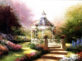 温馨田园油画桌面壁纸