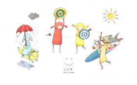 台湾插画家黄匀弦插画桌面壁纸