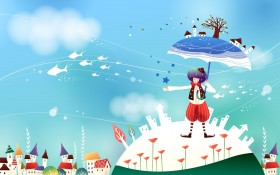 韩国插画桌面壁纸