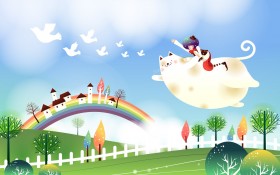 韩国插画桌面壁纸